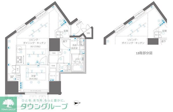ZOOM信濃町の物件間取画像